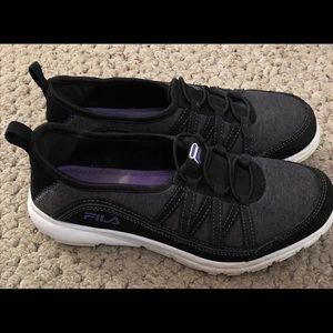 Fila Pilots memory foam slip on tennis shoes